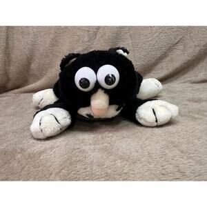 1986 Vintage JRL Toys Alley Kats 16" Black Cat Plush Stuffed Animal Toy Plushie